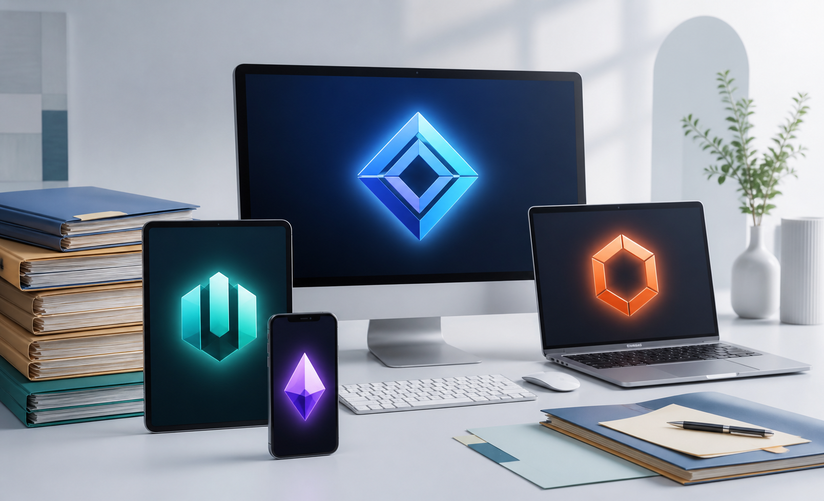 Une gamme de logiciels disponibles sur ordinateur, tablette et téléphone